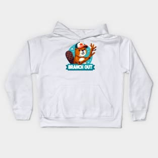 Branch Out: Clever Beaver's Exploration Kids Hoodie